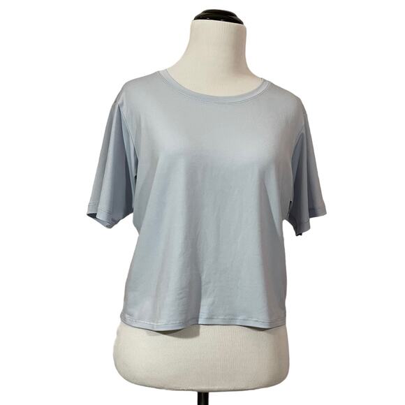 Fabletics Twist Back Short Sleeve Top - Blue - Small - Picture 1 of 16